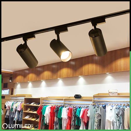 Súprava zbernicových líšt 1,5 m + 3x SAGI GU10 Black LUMILED Buslight