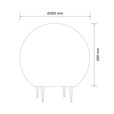 Záhradné svietidlo Sphere Outdoor E27 White IP65 Argento Sanico Goldlux