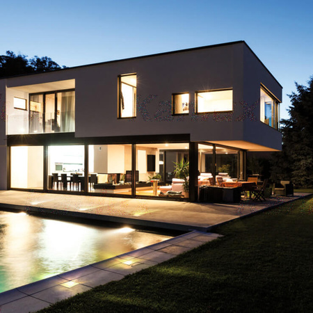 LED 1W 50lm 6500K studená biela 80° IP67 IK08 štvorcová zapustená montáž Strieborná GORDO KANLUX