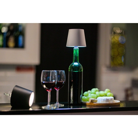 Stolová lampa Nightstopper na fľašu vína USB CCT 3 farby SALCO White LUMILED