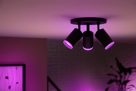 LED reflektorové stropné svietidlo 12,6 W 1200 lm IP20 biele a farebné RGB + TW White Smart SMART Zigbee Bluetooth Fugato Philips HUE