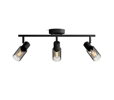 Stropné svietidlo reflektor 3x E14 Black Palms Philips