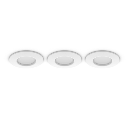 3x LED panel zapustený do podhľadu 8,3 W 1000 lm IP44 Biela a farebná atmosféra RGB + TW White Smart SMART Zigbee Bluetooth Slim Downlights Philips HUE