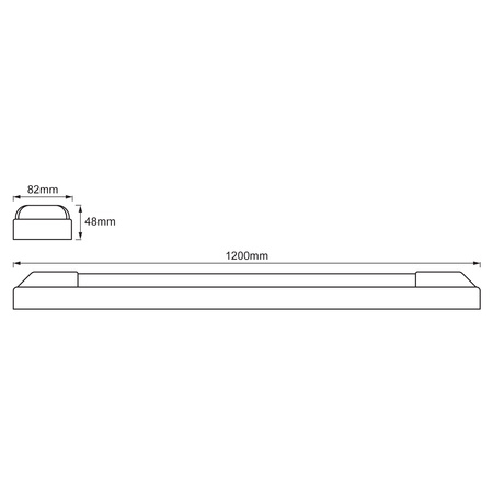 LED lineárne svietidlo 50W 4845lm 3000K teplá biela 120cm POWER BATTEN LEDVANCE