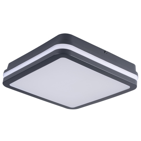 Stropné LED svietidlo Plafond so snímačom pohybu 30W 2940lm CCT IP65 Graphite BENO KANLUX