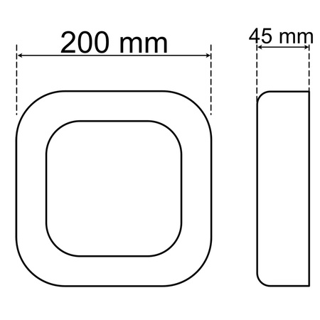 Vonkajšie nástenné svietidlo LED 12W 4000K IP54 LUPUS