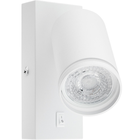 Nástenná povrchová lampa na čítanie GU10 White Matte Ring Masterled