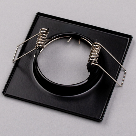 Svietidlo HALOGEN na zapustenú montáž Pevné štvorcové svietidlo PAVO Black Sheet MR16 GU10