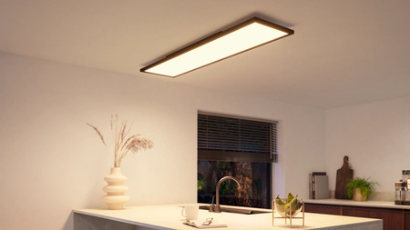 Panelové LED stropné svietidlo na povrchovú montáž 120x30 cm 39W 3750lm IP20 White Ambiance TW Black Smart SMART Zigbee Bluetooth Aurelle Philips HUE