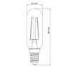 LED žiarovka E14 T25 4,5W = 40W 470lm 2700K teplá biela Filament TOSHIBA