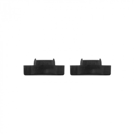 Hliníkový zapustený LED profil Black 1m s tienidlom z mliečneho skla pre LED pásy + krytky Ecolight série P