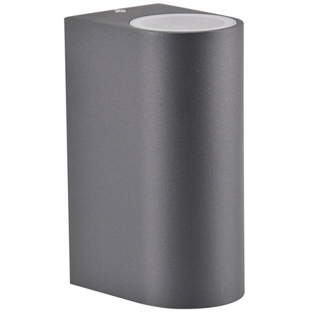 Nástenné vonkajšie fasádne svietidlo GU10 sivé IP44 Boston Sanico Goldlux