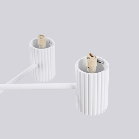 Luster Závesné svietidlo 6x G9 Hliníkové biele Halo Francúzske nebo SL.1829 Sollux