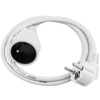 Sieťový predlžovací kábel zástrčka - zásuvka s uzemnením 1,5m 3x1mm 13A biely ECOLIGHT