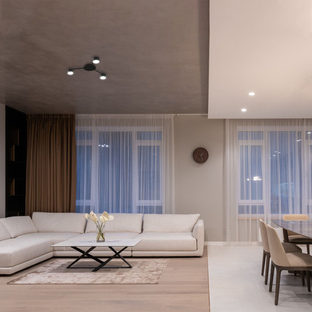 Luster Stropné svietidlo 3x GX53 LED čierna Moderné Videx