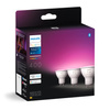 3x LED žiarovka GU10 reflektor 4,2W = 50W 400lm 2000-6500K CCT + RGB SMART Smart Bluetooth ZigBee Biela a farebná atmosféra Philips HUE