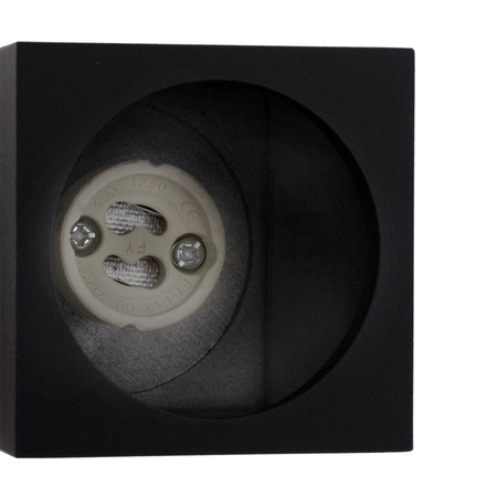 GU10 BRICK Čierne svetlo na prípojnice pre jednofázové prípojnice