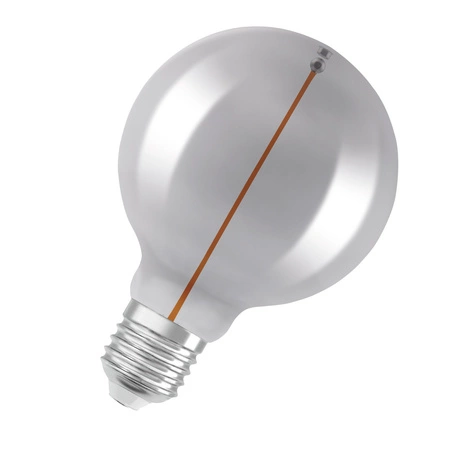 Dekoratívna žiarovka LED G95 Sphere E27 2,2W = 6W 60lm 1800K teplá biela 320° Smoked Filament Vintage 1906 Osram