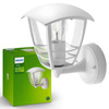 Záhradné nástenné svietidlo Vonkajšia lampa E27 IP44 White Creek Philips