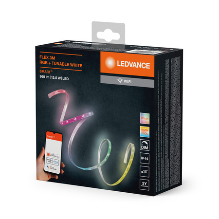 LED pásik vonkajší 12,5W 740lm RGB CCT stmievateľný 3m SMART+ WiFi Flex Ledvance