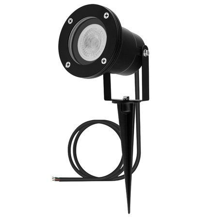 Záhradné svietidlo LED GU10 IP65 WATERPROOFED čierne s 1m káblom HORTI LUMILED