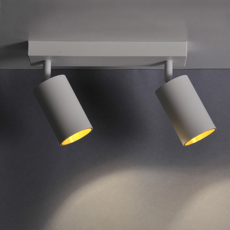 Nástenné a stropné bodové svietidlo 2x GU10 White Gold MARIBEL Sanico Goldlux