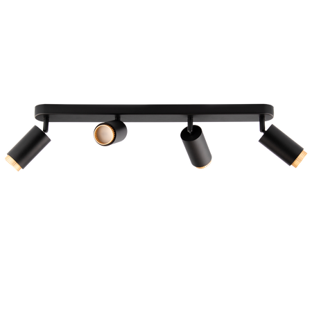 LED bodové stropné svietidlo 4x GU10 Tuba Spot ELIGIS Black LUMILED
