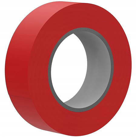 Silná PVC vodotesná izolačná páska 19 mm x 0,13 mm červená 20 m