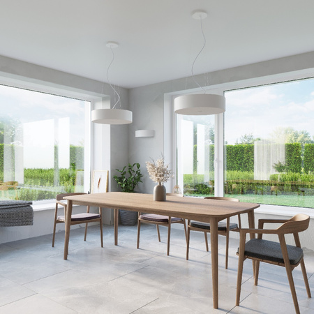 Stropné svietidlo Plafond 5x E27 Montáž na povrch Geometrická biela Minimalistická stupnica Sollux