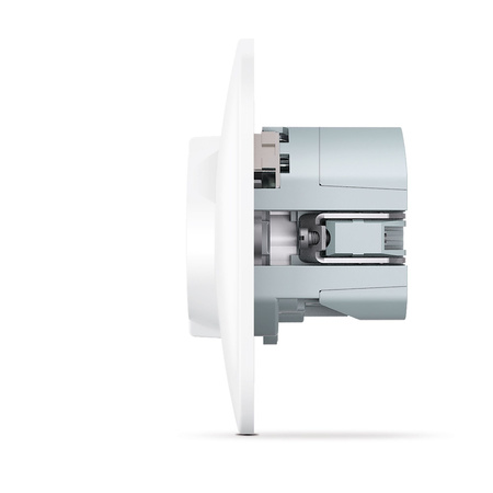 Jediná zásuvka s USB-A+USB-C 16A Zásuvka pod omietku biela BINERA VIDEX