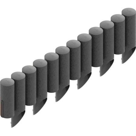 Záhradný palisádový plot Hranica Lemovanie trávnika 4 ECO Grafit 2,4 m Silný mrazuvzdorný CELLFAST