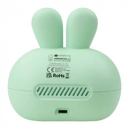 Detský elektronický budík zelený USB dobíjateľný 1200mAh MARY'S KINGDOM