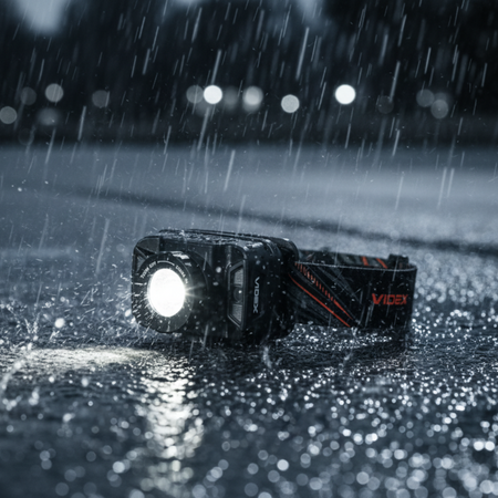 Dobíjací LED svetlomet 5W 370lm 5 módov Micro USB Vodotesný IP65 Videx