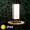 Vonkajšia solárna LED záhradná stojaca lampa 3000K IP44 38cm súmrakový senzor