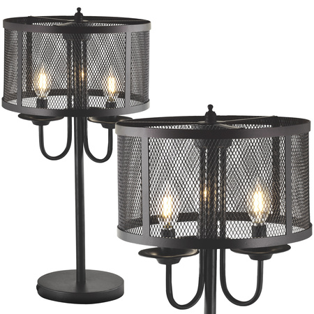 Dekoratívna stolová lampa 12W čierna Soho Sanico Goldlux