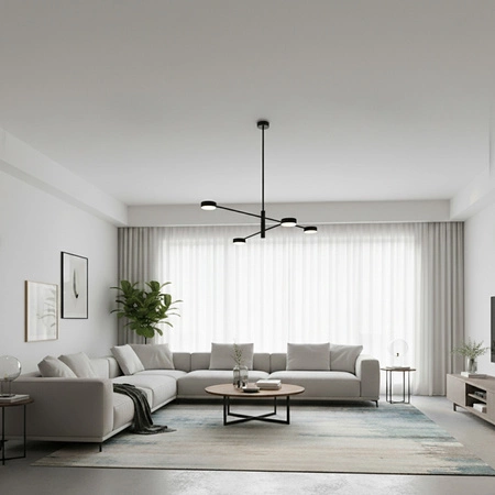 LED závesné stropné svietidlo 4x GX53 Wall Black OVILO LUMILED