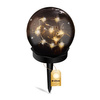 LED solárna záhradná lampa poháňaná dekoratívnou guľou 3000K IP44 10cm
