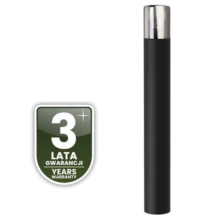 Vonkajšie stojace stĺpy Záhradné svietidlo pre žiarovku E27 Čierne sklo IP54 80 cm SALVIA LUMILED