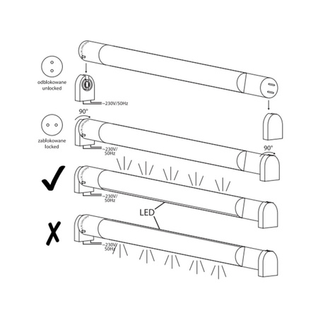 LED osvetlenie G13 150CM 25W 230V 4000K s vysokým svetelným tokom Ecolight
