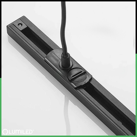 NAPÁJACÍ ADAPTÉR PRE PRÍPOJNICE MONTÁŽNA ZÁKLADŇA 1F ČIERNA LUMILED