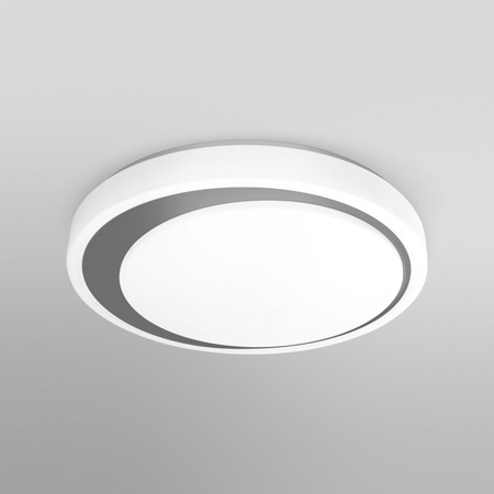 Plafond LED stropné svietidlo Povrchová montáž 34W 2000lm CCT Stmievateľné okrúhle sivé SMART+ WiFi Moon Ledvance