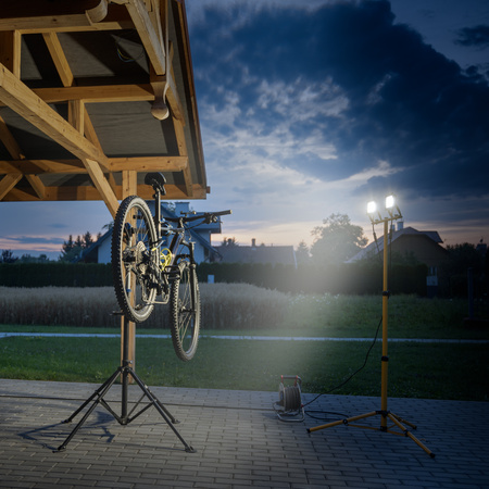 LED reflektor 2x 50W Pracovný LED statív 4000K