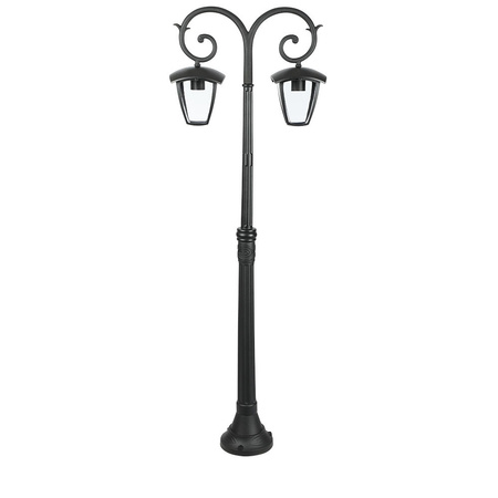 Záhradné svietidlo 2xE27 Tall 141CM Black VT-738 V-TAC
