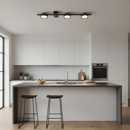 Stropné svietidlo OVILO LED halogénové svietidlo 3x GX53 Bodové nástenné svietidlo Reflektor LUMILED