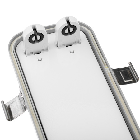 Ohňovzdorné svietidlo 120cm 2x T8 G13 IP65 + LED žiarivky 18W 6500K Lumiled