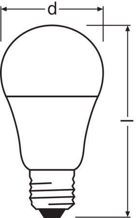 LED žiarovka A60 E27 10W = 75W 1055lm 2700K teplá biela 240°Twilight Sensor Classic Osram