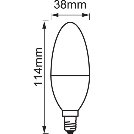 LED žiarovka E14 Traditional 4,9W = 40W 470lm CCT Stmievateľná SMART+ ZigBee Classic Ledvance