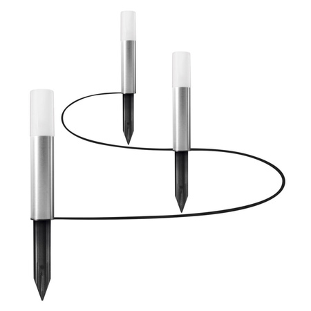 Dekoratívne LED svetelné tyče 3,1 W 110lm 3000K, teplá biela RGBW 3P Extension Stmievateľné IP65 Silver SMART+ WiFi Garden Ledvance