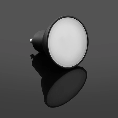 10x LED žiarovka GU10 3W = 25W 270lm 4000lK, neutrálna biela 120° Čierna LUMILED