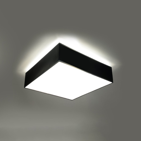 Stropné svietidlo Plafond 2x E27 Square Black Minimalist Horus Sollux